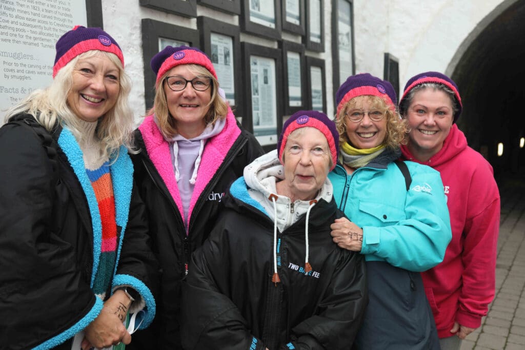 Hundreds of women took part in a topless sea swim at Tunnels Beaches in Ilfracombe on Sunday in aid of Royal Devon Hospitals Charity. Picture by Charmain Lovett Photography