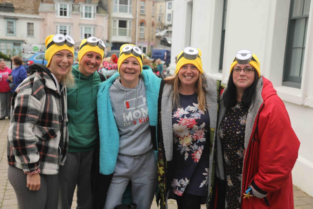 Hundreds of women took part in a topless sea swim at Tunnels Beaches in Ilfracombe on Sunday in aid of Royal Devon Hospitals Charity. Picture by Charmain Lovett Photography